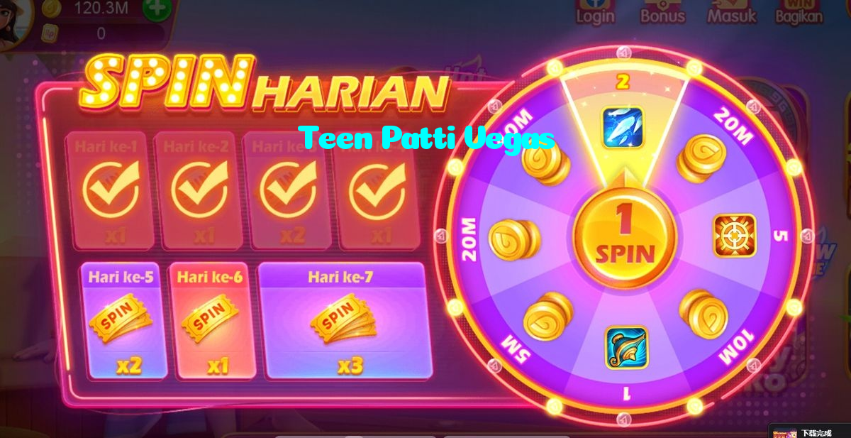 Teen Patti Vegas casino presented on mobile device in Pakistan with slots and live games