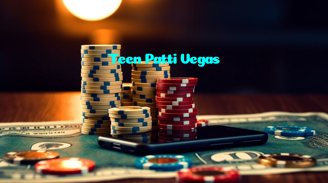 Teen Patti Vegas casino presented on mobile device in Pakistan with slots and live games