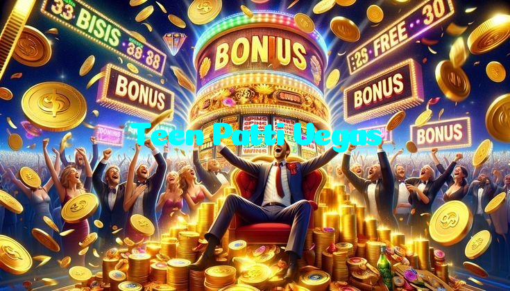 Teen Patti Vegas casino presented on mobile device in Pakistan with slots and live games